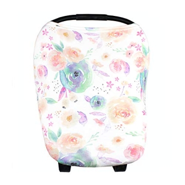 Copper Pearl Multi-Use Cover: Car Seat Covers, Nursing Cover, and Stroller Cover for Sun - Stretchy ...