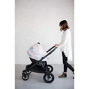 Copper Pearl Multi-Use Cover: Car Seat Covers, Nursing Cover, and Stroller Cover for Sun - Stretchy Fabric, All-Season Use, Stylish Designs, Easy Access for Moms - Bloom