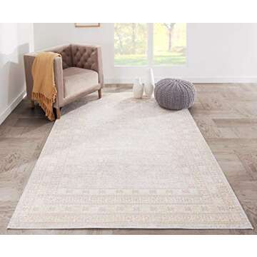 Momeni Rugs Isabella Traditional Tribal Flat Weave Area Rug 5'3" x 7'3", Grey
