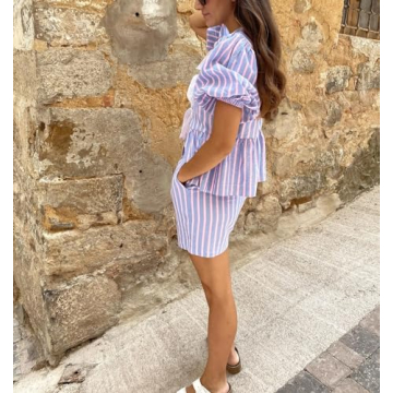 Yiulangde Y2K Peplum Pajamas Set for Stylish Comfort