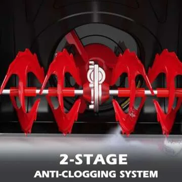 PowerSmart Self-Propelled Cordless Snow Blower Included Battery and Charger, 24-Inch, 80-Volt, 2-Stage Snow Thrower with Steel Auger