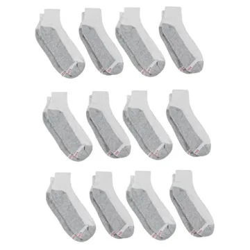 Hanes Men’s Ankle Socks 12-Pack for Ultimate Comfort
