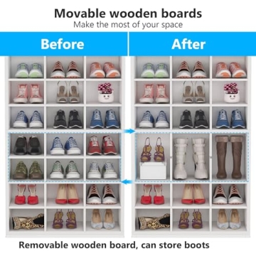 Tribesigns 8-Tier Shoe Rack | Stylish & Durable Storage