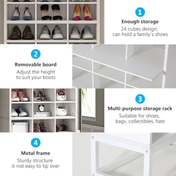 Tribesigns 8-Tier Shoe Rack | Stylish & Durable Storage