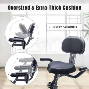 Merax Folding Exercise Bike for Easy Home Workouts