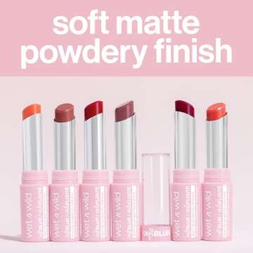 wet n wild Soft Blur Matte Lipstick, Velvety Semi-Sheer Buildable & Blendable Non-Drying Formula, Comfortable Wear, Vegan & Cruelty-Free - I'm Shy