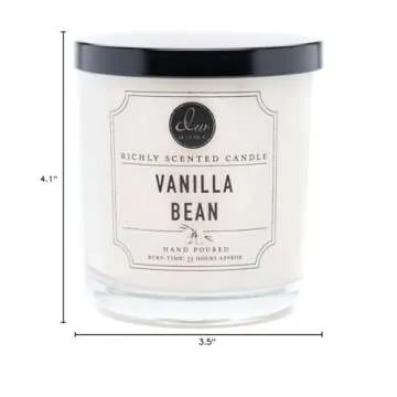 DW Home Decoware Richly Scented Candle Medium 9.69 oz - Vanilla Bean