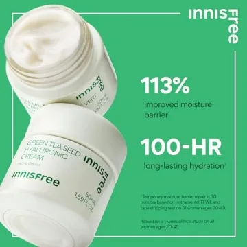 Innisfree Green Tea Seed Cream - Hydrating Moisturizer for Glowing Skin