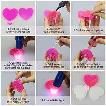 Craft Creative Jewelry with LET'S RESIN UV Molds