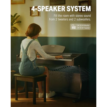 Donner DDP-300 Digital Piano with Bluetooth and 88 Keys