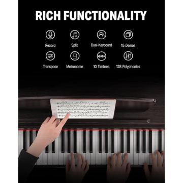 Donner DDP-300 Digital Piano with Bluetooth and 88 Keys