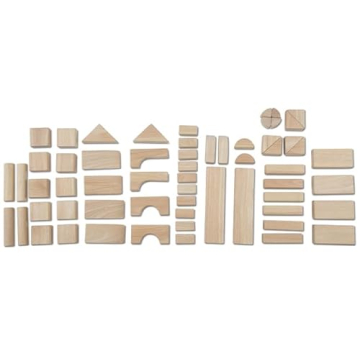Melissa & Doug Wooden Building Blocks 60-Piece Set for Toddlers