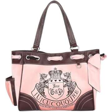 LAKEDREAM Y2K Women Vintage Retro Chic Embroidery Velvet Shoulder Bag Large Capacity E-girls Tote Ba...