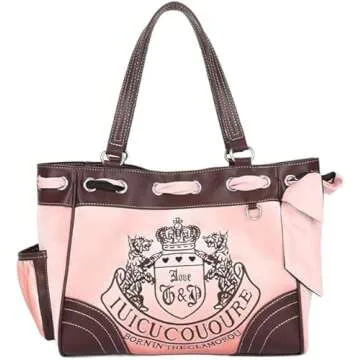 LAKEDREAM Y2K Women Vintage Retro Chic Embroidery Velvet Shoulder Bag Large Capacity E-girls Tote Bags Shopping Handbags (Pink)