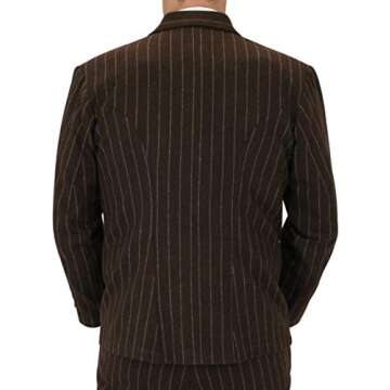 Men's Bosworth Pinstripe Sack Coat for Historical Style