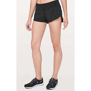 Lululemon Run Speed Up Short (Black, 4)