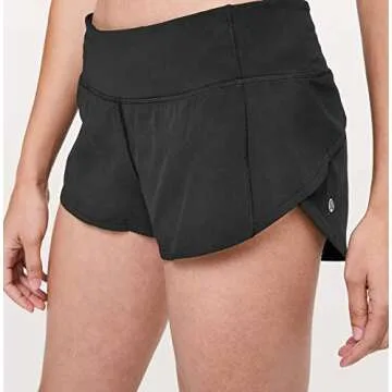 Lululemon Run Speed Up Short (Black, 4)