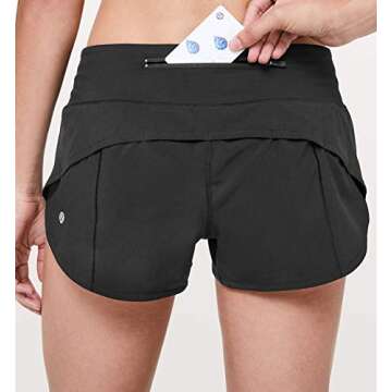 Lululemon Run Speed Up Short (Black, 4)