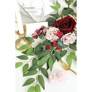 Floroom 12pcs Artificial Italian Ruscus Greenery for Weddings