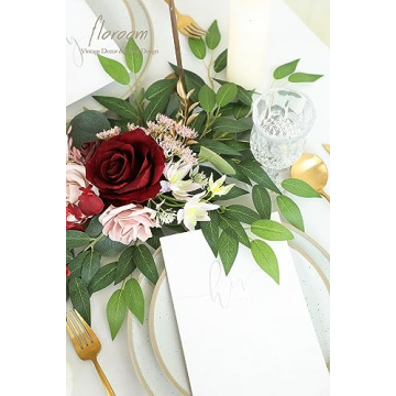 Floroom 12pcs Artificial Italian Ruscus Greenery for Weddings