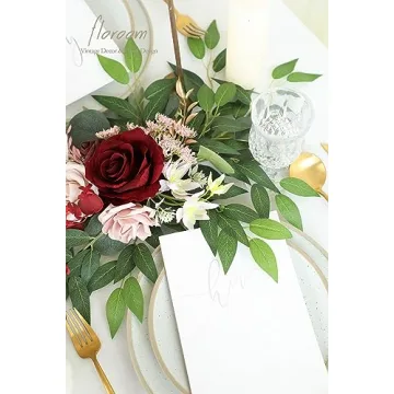 Floroom 12pcs Artificial Italian Ruscus Greenery for Weddings