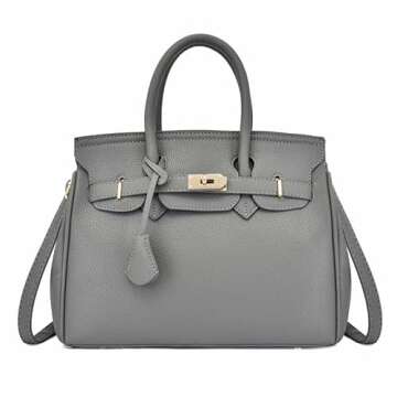 Handbag for Women Women's Bags Simple Solid Color Shoulder Bag Handbag-Light Brown