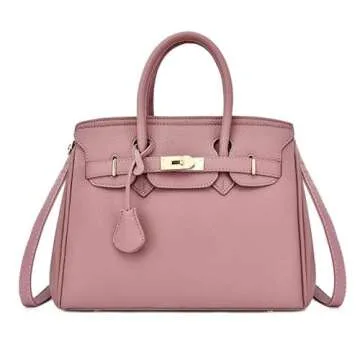 Handbag for Women Women's Bags Simple Solid Color Shoulder Bag Handbag-Light Brown