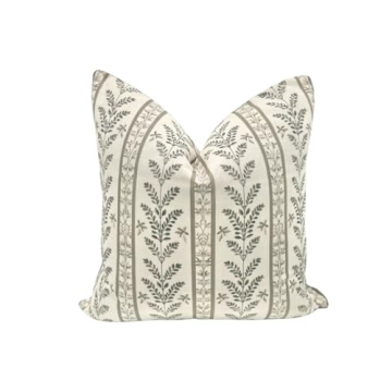 Jillien Harbor Brown Pillow Cover for Fall Campbell Premium Throw Pillow Grandmillennial Pillow Cove...