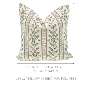 Jillien Harbor Brown Pillow Cover Premium Grandmillennial Decor