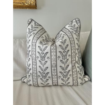 Jillien Harbor Brown Pillow Cover Premium Grandmillennial Decor