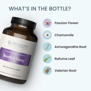 Melatonin-Free Restful Sleep Support | 60 Capsules | Vegan