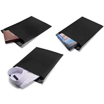 12x15.5 inch Biodegradable Shipping Bags,50 Count Compostable Poly Mailers with Eco Friendly Packaging Envelopes Supplies Mailing Bags