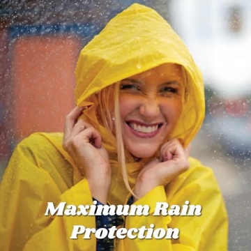 Totes Compact Reusable Rain Poncho for Travel & Outdoor