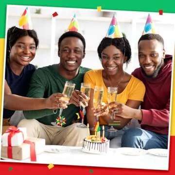 Ferreve 60 PCS Juneteenth Keychain - Black History Month Accessories