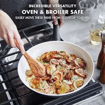 GreenPan Rio 16 Piece Cookware Pots and Pans Set, Hard Anodized Healthy Ceramic Nonstick PFAS-Free, Bakelite Handles, Frypans, Saucepan, Saute Pan, Stock Pot, Kitchen Tools, Dishwasher Safe, Black