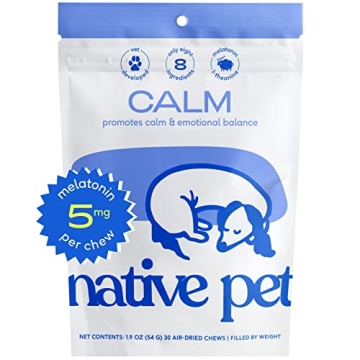 Native Pet Calm Dog Calming Chews - 30 Treats for Anxiety Relief