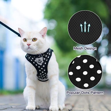 Reflective Cat Harness & Leash Set for Safe Exploration