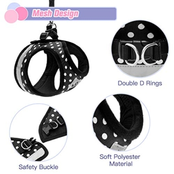 Reflective Cat Harness & Leash Set for Safe Exploration