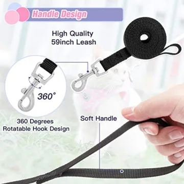 Reflective Cat Harness & Leash Set for Safe Exploration