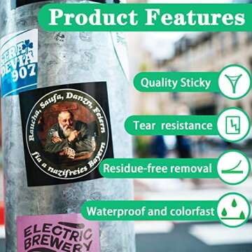 Gwybkq Glossy Printable Vinyl Sticker Paper for Inkjet Printer 25 Sheets 8.5"x11" Adhseive White Labels Decal Papers