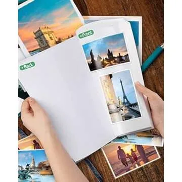 Gwybkq Glossy Printable Vinyl Sticker Paper for Inkjet Printer 25 Sheets 8.5"x11" Adhseive White Labels Decal Papers