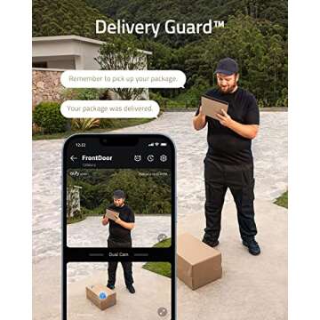 eufy Security Video Doorbell S330, 2K HD Video Doorbell, HD Security Camera, Battery-Powered Add-On, Dual Motion Detection, Package Detection, Family Recognition, No Monthly Fee, Motion Alerts