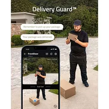 eufy Security Video Doorbell S330, 2K HD Video Doorbell, HD Security Camera, Battery-Powered Add-On, Dual Motion Detection, Package Detection, Family Recognition, No Monthly Fee, Motion Alerts