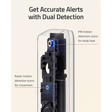 eufy Security Video Doorbell S330, 2K HD Video Doorbell, HD Security Camera, Battery-Powered Add-On, Dual Motion Detection, Package Detection, Family Recognition, No Monthly Fee, Motion Alerts
