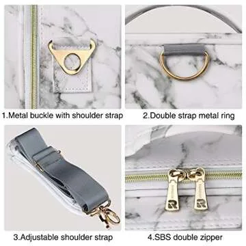 MONSTINA makeup bag makeup train case