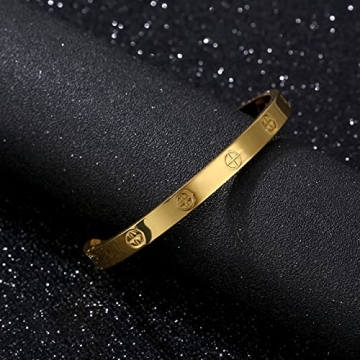 YCSLYW Women's Elegant Stainless Steel Bracelet for Gifts