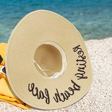 UPF 50+ Floppy Straw Sun Hats for Women - DRESHOW