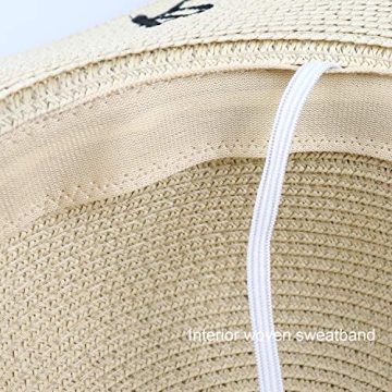 UPF 50+ Floppy Straw Sun Hats for Women - DRESHOW