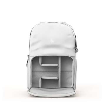 BREVITE - The Jumper - Compact Camera Backpacks for Photographers - A Minimalist & Travel-friendly Photography Backpack Compatible With Both Laptop & DSLR Accessories 18L (Nimbus Gray)