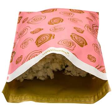 Inspired Mailers Gold Roses Poly Mailers 14.5x19 - 50 Pack